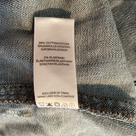 Silver Jeans Women’s Cropped Blue Jean Vest Size Medium - Picture 8 of 8